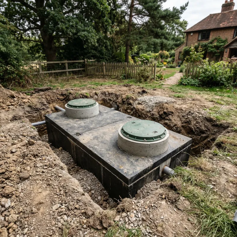 Septic system measurements and documentation